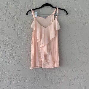 Charlotte Russe Ruffled Pink Camisole